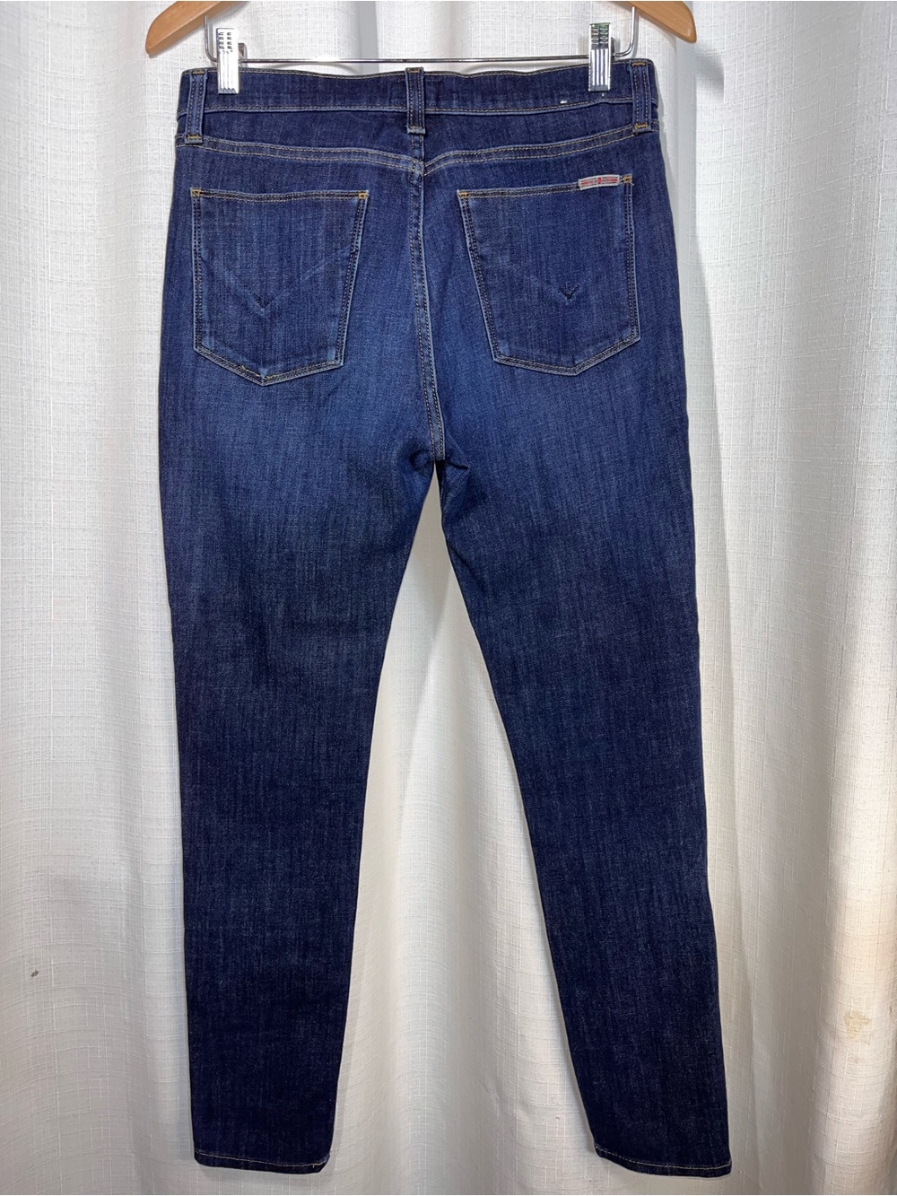 Hudson Nico Midrise Super Skinny Jeans Size 29 Dark Wash Stretch Denim - Picture 2 of 7